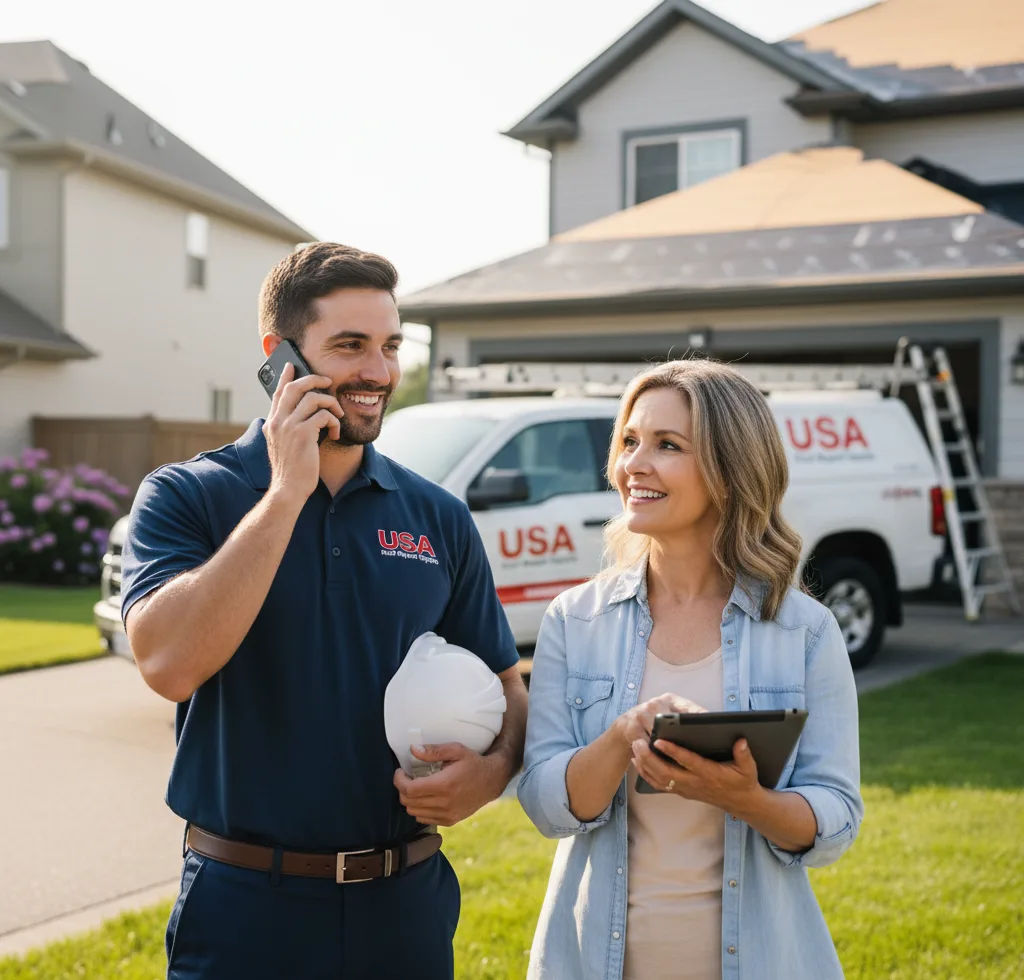 USA Roof Repair Experts customer support in Salvisa